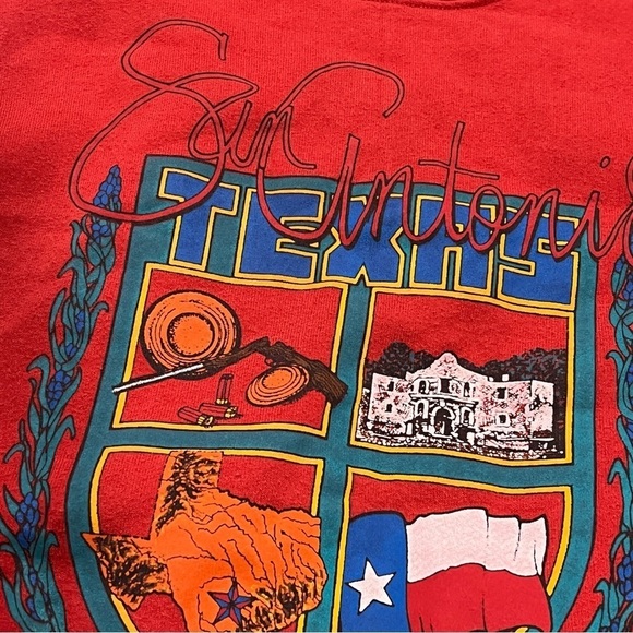 Vintage 1980s San Antonio Texas Vacation Travel 80s Crewneck Sweatshirt - Picture 2 of 6